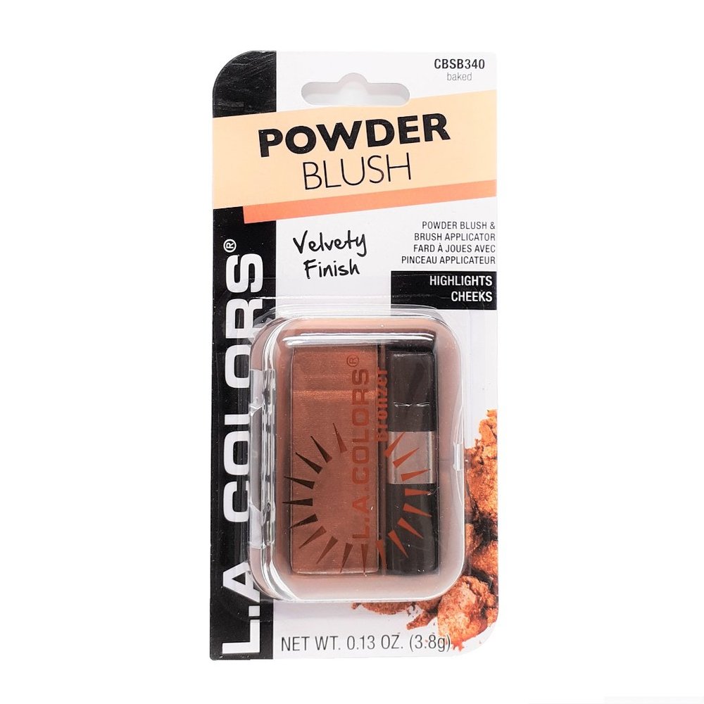 L.A. Colors Powder Blush and Applicator Baked
